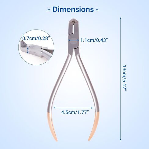 JMU Distal End Cutter Pliers, Autoclavable Braces Wire Cutter with Tungsten Carbide Inserts, for Orthodontic Wire in Kuwait