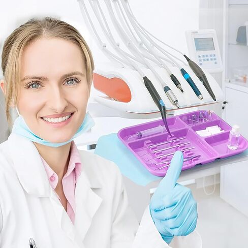 Dental Instrument Divided Tray, YOUYA DENTAL 5PCS Autoclavable Divided Instrument Tray Dental Dentist Plastic Instrument Tray Divided Separate Tray, Size B for Medical Tattoo and Beauty Salon in Saudi Arabia