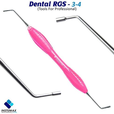 Dental Instrument RGS 3-4 Silicone Pink Handle Depth Dimensions for Restorations in Kuwait