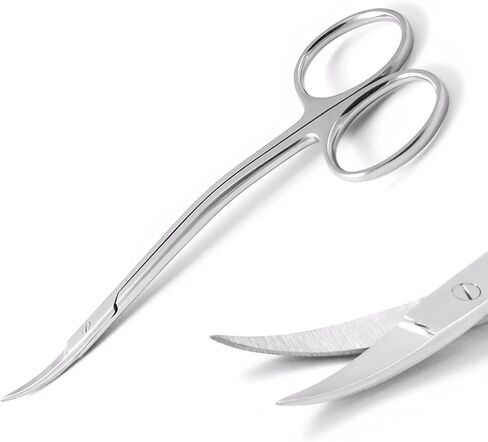 Dental Surgical La Grange Curved Scissors Stainless Steel Precision Suture Soft Tissue Trimming Instrument Reusable Autoclavable in Kuwait