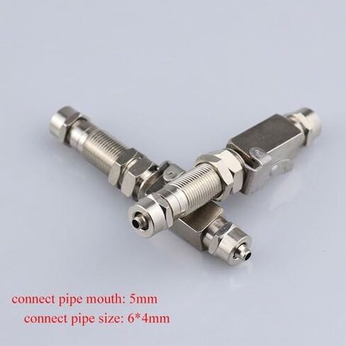2-Piece Silver Metal Air-Water Quick Connectors for Dental Ultrasonic Scalers, 3.43in, FDA-Registered Medical Grade in Kuwait