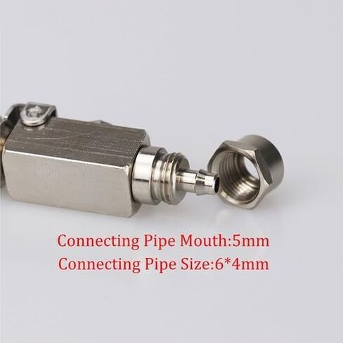 2-Piece Silver Metal Air-Water Quick Connectors for Dental Ultrasonic Scalers, 3.43in, FDA-Registered Medical Grade in Kuwait