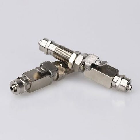 2-Piece Silver Metal Air-Water Quick Connectors for Dental Ultrasonic Scalers, 3.43in, FDA-Registered Medical Grade in Kuwait