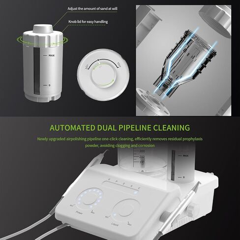 Dental Ultrasonic Periodontal Therapy System Scaler/Air Flow Teech Polisher/ 2 in 1 Scaler+Air Polisher for Lab and Dental Veterinary Clinic in Kuwait