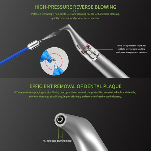 Dental Ultrasonic Periodontal Therapy System Scaler/Air Flow Teech Polisher/ 2 in 1 Scaler+Air Polisher for Lab and Dental Veterinary Clinic in Kuwait