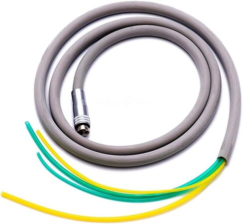 Dental Silicone Handpiece Tubing with 2/4 Holes Flexible Durable Air Turbine Hose Connector for High/Low Speed Dental Handpieces (2 Holes) in Kuwait