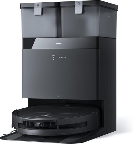 ECOVACS DEEBOT T50 PRO Omni Robot Vacuum & Mop، 3.19 بوصة نحيفة للغاية، شفط قوي 15000 باسكال، ZeroTangle 2.0، تنظيف TruEdge Edge، تجنب AIVI 3D، فارغ ذاتيًا، غسيل وتجفيف ممسحة تلقائية in Kuwait