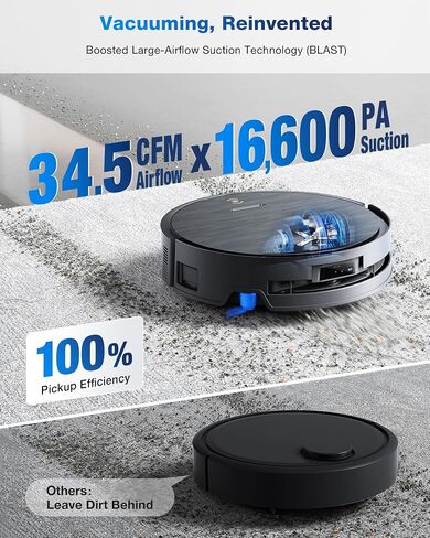 ECOVACS DEEBOT X9 PRO Omni Robot Vacuum and Mop، شفط 16600 باسكال، ممسحة دوارة فورية، ZeroTangle 3.0، رفع ممسحة تلقائي، ملاحة AI، محطة ذاتية التفريغ، مثالية لشعر الحيوانات الأليفة والسجاد والأرضيات الصلبة in Kuwait
