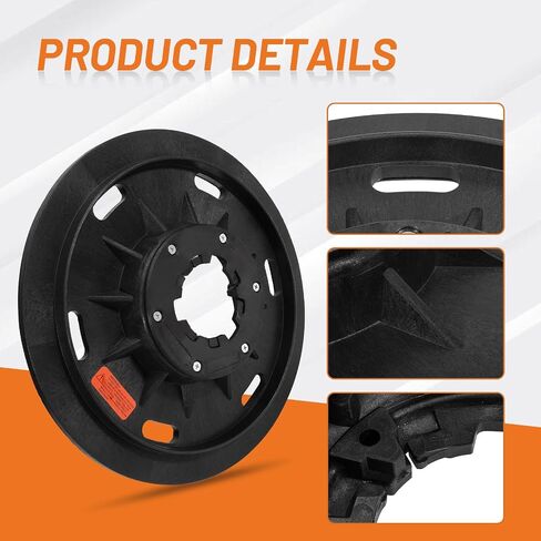 16" Floor Buffer Pad Driver Holder Attachment with 2 Inch Built-in Riser Fits for 17" Floor Buffers Scrubbers, with Shower Feed Holes 5 Inch Center Hole, Universal Pad Holder Attachment in Kuwait