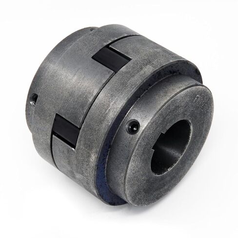 F190 Fruitland Jaw Coupling C/W 42MM Bore Flange, 1-1/4" Bore Flange with 5/16" Key, Insert (F190C-1255) in Kuwait