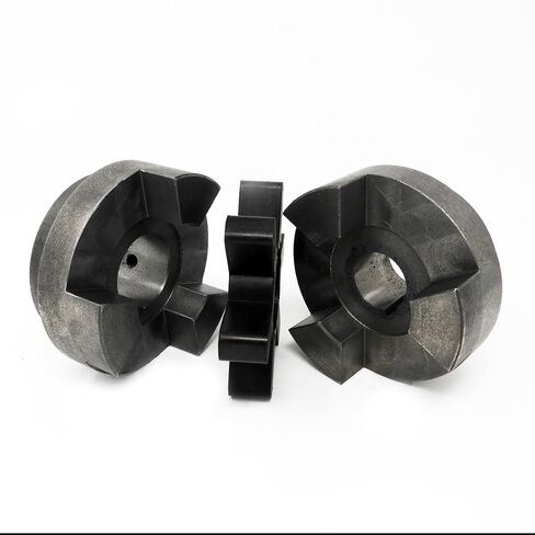 F190 Fruitland Jaw Coupling C/W 42MM Bore Flange, 1-1/4" Bore Flange with 5/16" Key, Insert (F190C-1255) in Kuwait