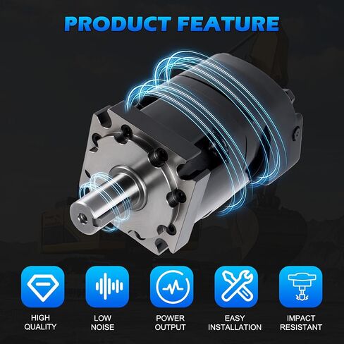 109-1101-006 | Hydraulic Motor | Replacement for Eaton Char-Lynn 4000 Series | 7.90 cu in/rev | 4 Bolt SAE B Mounting Flange | 1-1/4 in. Straight Keyed Shaft | 1-1/16-12 St.THD. O-Ring Ports in Kuwait