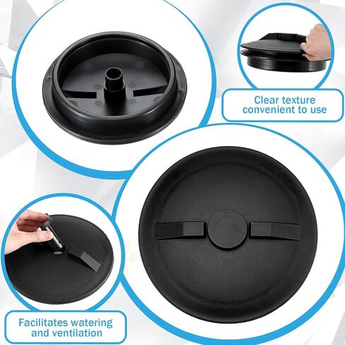 Hortsun 8" Threaded Vented Lid and Ring Replacement for Sprayers and Agricultural Tanks Chemical-Resistant Secure Leak-Free Fit Tank Accessories in Kuwait