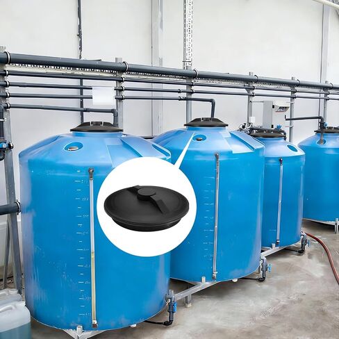 Hortsun 8" Threaded Vented Lid and Ring Replacement for Sprayers and Agricultural Tanks Chemical-Resistant Secure Leak-Free Fit Tank Accessories in Kuwait