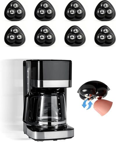 8 Pcs Appliance Caster - Appliance Slider, 360° Swivel Mini Ball Appliance Rollers for Kitchen Appliances, Sticky Universal Wheels for Air Fryer, Coffee Maker, Stand Mixer in Kuwait
