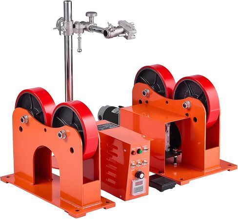 VEVOR Turning Rolls Linkage Roller, 2205 lbs Load Capacity, 2"-24" Diameter Adjustable, PU Rollers, Pipe Tank Turning Rolls Linkage Roller Rotary Welding Positioner, for Welding Equipment Support in Kuwait