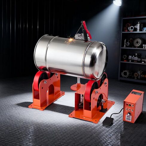 VEVOR Turning Rolls Linkage Roller, 2205 lbs Load Capacity, 2"-24" Diameter Adjustable, PU Rollers, Pipe Tank Turning Rolls Linkage Roller Rotary Welding Positioner, for Welding Equipment Support in Kuwait