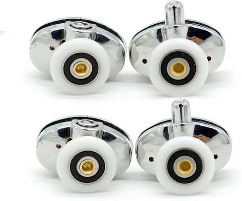 Set of 4 New Oval Singel Wheel Shower Door Rollers 23mm in Kuwait