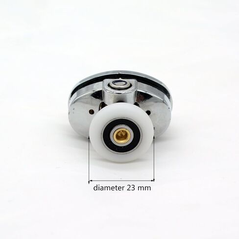 Set of 4 New Oval Singel Wheel Shower Door Rollers 23mm in Kuwait