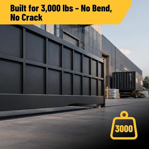 2 Pack 4" V Groove Sliding Gate Roller, 1-3/4" Width Wheel with Welded Bracket, Dual Sealed Bearings, 3000 Lb Load Capacity, Outdoor Rated with Hardware in Kuwait