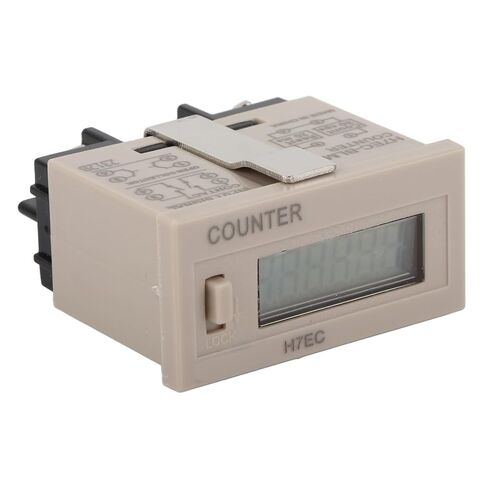 Electrical Counter Totalizer, H7EC BLM Digital Electrical Counter with 6 Digit LCD Display Without Voltage Input in Kuwait