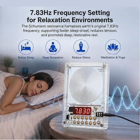 0.01Hz–1000kHz Adjustable Frequency Generator for Healing – Schumann Resonance 7.83Hz Sine Wave Signal Generator with Acrylic Case, Ultra Low Frequency Generator in Kuwait