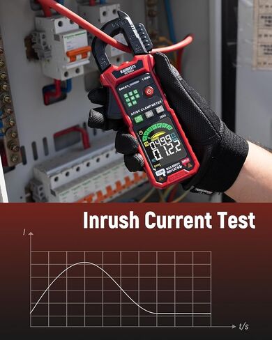 KAIWEETS Smart Digital Clamp Meter, 2026 Intelligent Auto Ranging Multimeter 600A TRMS 6000 Counts, NCV, Inrush, Auto Measure AC DC Voltage/Current Continuity Temperature Resistance Capacitance Diode in Kuwait