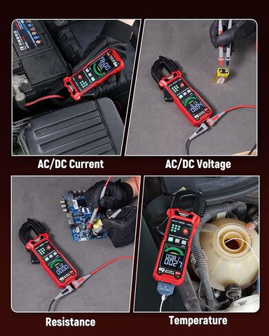 KAIWEETS Smart Digital Clamp Meter, 2026 Intelligent Auto Ranging Multimeter 600A TRMS 6000 Counts, NCV, Inrush, Auto Measure AC DC Voltage/Current Continuity Temperature Resistance Capacitance Diode in Kuwait