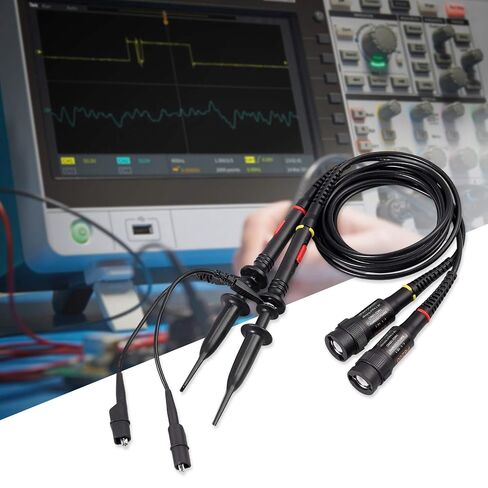 Proster 200Mhz Oscilloscope Probe Clip Scope Test BNC End Probe P2200 10X/1X Black with BNC to Mini Grabber in Kuwait