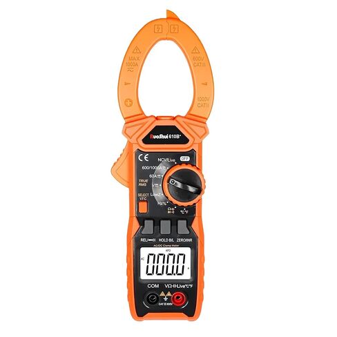 610B+ 610C+ 1000V 1000A Digital Clamp meter 3999 counts VFC True RMS NCV Live Flashlight clamp Multi-meter(RUOSHUI 610C+) in Kuwait