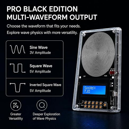Frequency Generator for Healing 7.83hz Schumann Resonance Generator, Adjustable with Ultra-Soft Acoustic Earphones & Storage Case for Relaxation, Meditation, Focus in Kuwait