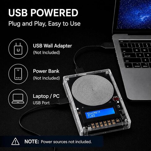 Frequency Generator for Healing 7.83hz Schumann Resonance Generator, Adjustable with Ultra-Soft Acoustic Earphones & Storage Case for Relaxation, Meditation, Focus in Kuwait