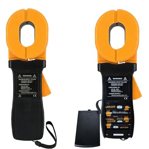 Professional Grade Clamp Ground Resistance Tester, Earth Ground Meter with Current Measurement, Data Storage, Alarm for Power Systems, Telecom and Industrial Use 0.01-500Ω in Kuwait