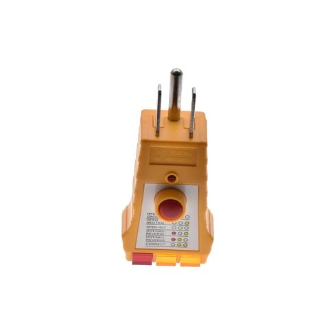 ZOER Grounding Tester with GFCI, Outlet Circuit Tester for Grounding Products,Circuit Tester for Electrical Assessment, Receptacle Socket Tester for Proper Wiring (Yellow) in Kuwait