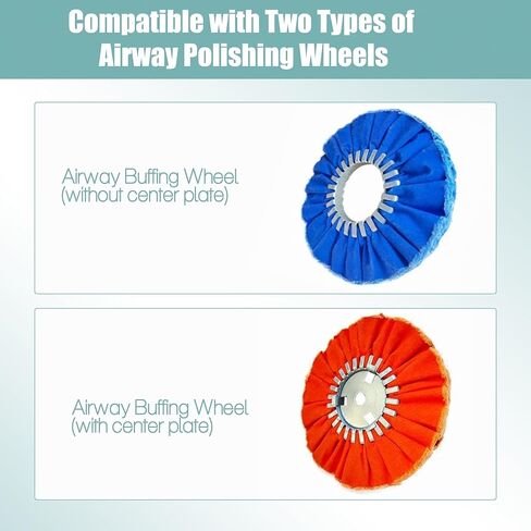 Self-Tightening Safety Flange Airway Buffing & Polishing Wheels, Quick Centering Insertable Safety Flange Kit, Fits 5/8" -11 Thread Adapters and Airway Buffs with 3" Center Plates in Kuwait