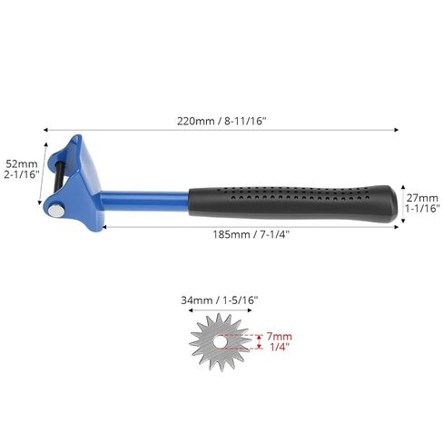 QWORK Grinding Wheel Dresser, Star Bench Grinding Restorer Device - Heavy Duty Steel Tool for Wheel Surface Polishing, Correction, Sharpening, Maintenance, in Saudi Arabia