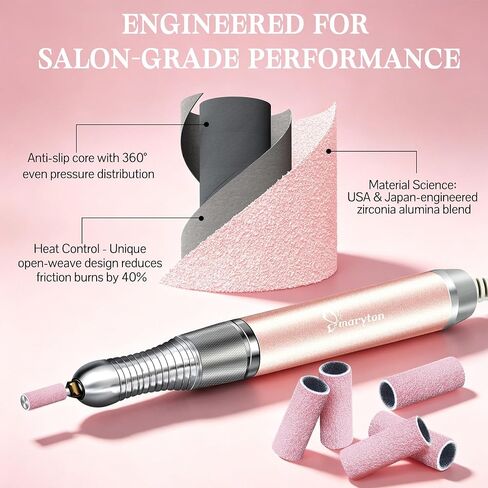 Maryton 500Pcs Mini Sanding Bands for Nail Drill, Medium 150 Grit Small Sanding Band Bulk for Professional Salons Manicure and Pedicure in Kuwait