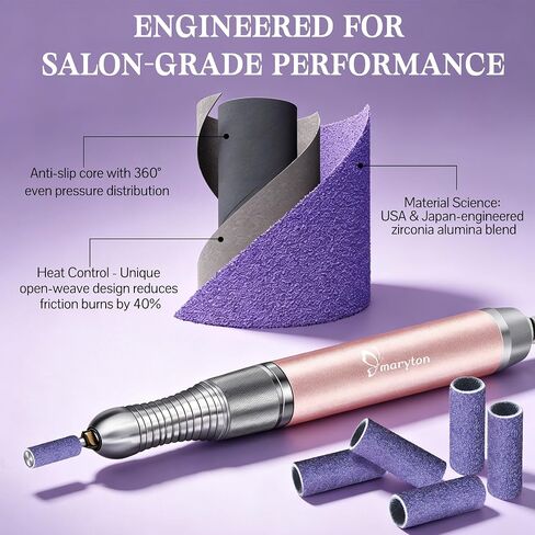 Maryton 500Pcs Mini Sanding Bands for Nail Drill, Fine 240 Grit Small Sanding Band Bulk for Professional Salons Manicure and Pedicure in Kuwait
