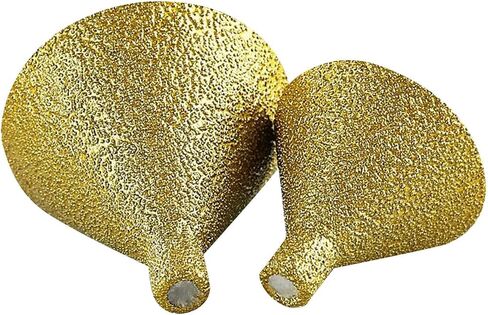 Generic 2 Pieces Chamfer Bits Diamond Beveling Hole Grinding Cone Bit Countersink Emery Material Suitable for Porcelain Granite Marble Tile in Kuwait