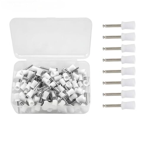 Dental Polishing Cup Brush 200PCS/Box Dental Polishing Cup Disposable Care Brush Head Latch Type Rubber Tooth Polish Brus(Colorful) in Saudi Arabia