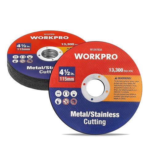 عجلات قطع WORKPRO مكونة من 20 قطعة، عجلة قطع معدنية من الفولاذ المقاوم للصدأ مقاس 4-1/2 × 7/8 بوصة، قرص قطع معدني رفيع لطاحونة الزوايا in Kuwait