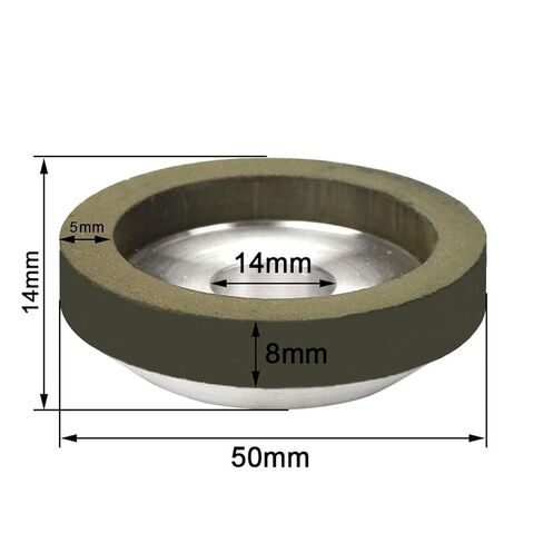 Diamond Grinding Discs,1pcs 2-Inchfor Carbide Milling Cutter & Tungsten Steel - Grit 150# Resin Bonded Cup-Shaped Tool in Saudi Arabia