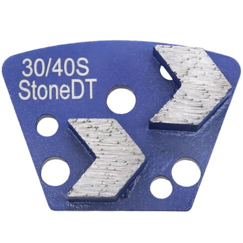 Trapezoid Diamond Grinding Disc, Aggressive Arrow Segments Concrete Grinding Shoes Fit with ASL Iron Horse Floor Grinders, 30/40 Grit Medium Bond, Pack of 9 in Kuwait