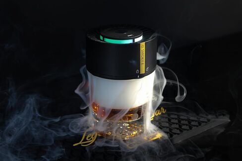 NOBLESIP® New Whiskey & Cocktails Smoker 𝗣𝗥𝗘𝗠𝗜𝗨𝗠 Electric Kit. Innovative Automatic Smoking, no Torch Needed. Easily Make Aromatic Smoked Old Fashioned. New Bourbon Home bar Gift in Kuwait