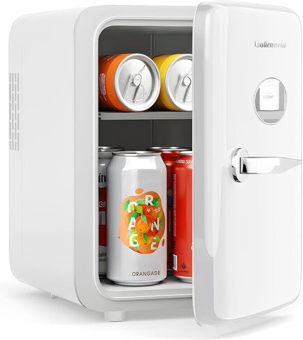 CUTIEWORLD Skincare Fridge - 4L Makeup Fridge for Refrigerating Makeup, Skincare and Food, Mini Fridge for Bedroom, Office and Car, Cooler and Warmer, Beverage Cooler, Leather Pink in Kuwait
