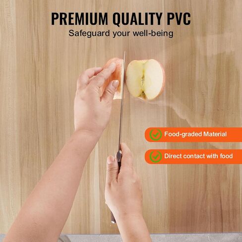 VEVOR Plastic Table Cover, 42 x 72 Inch 2.0 mm Thick Clear Rectangle PVC Desk Mat Protector, Waterproof & Easy Cleaning Desk Pad Tablecloth, for Office, Dresser, Dining Room, Night Stand in Kuwait