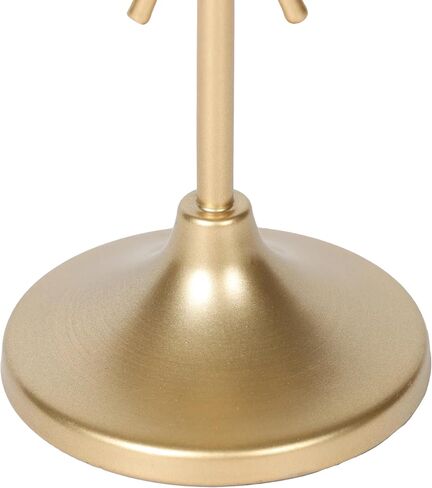 Golden Metal Cone Candlestick 5.91 inch Retro Gold Ornaments with Bow Decoration Dining Table/Living Room/Corridor Desktop Ornaments Wedding Dinner Decoration in Kuwait