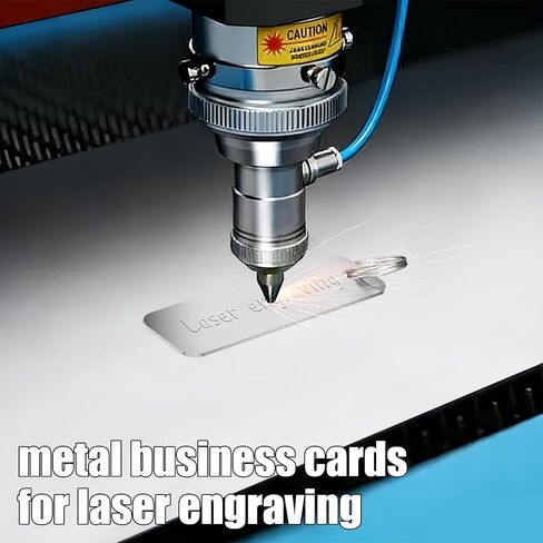 CareForge 50Pack 304 Stainless Steel Engraving Blanks 2x0.6 Inch with Key Rings, Metal Stamping Laser Engraving Blanks Bulk for Dog Tags, Keychains, Metal Business Cards in Kuwait