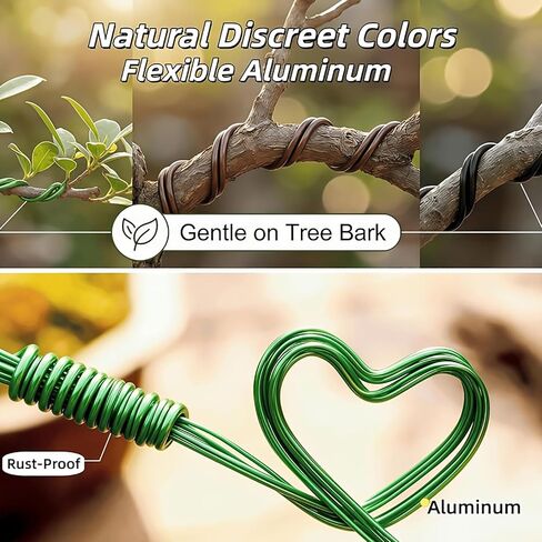 Bonsai Aluminum Wire 250G Oxidized, Flexible Metal Craft Wire for Training, Shaping & Floral Crafting​ in Kuwait