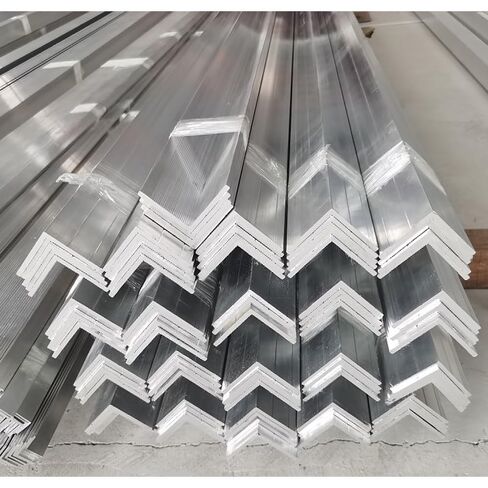 4 PCS 36" Length Aluminum Angle Stock,3/4" x 3/4" x 1/16" Angle Aluminum 6063,Angle Iron Stock for Railings,Window Frames,Roofs,Corner Guards (90 Degree Angled Aluminum Extrusion) in Kuwait